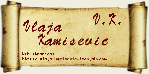 Vlaja Kamišević vizit kartica